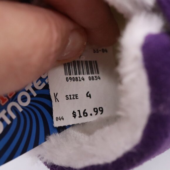 LSU Tigers Embroidered Baby Booties Boots Shoes Faux Suede/Fur Sz 4 New w/ tags - Picture 7 of 7